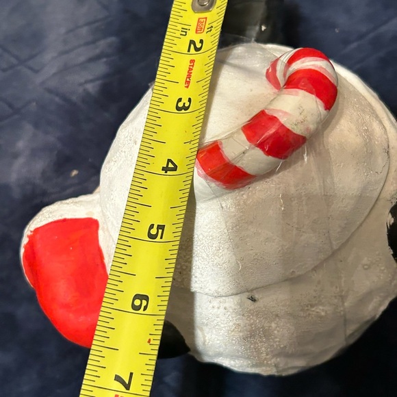 Vintage Ceramic Santa Cookie Bowl Head Sticking Out Christmas And Candy Cane - Picture 8 of 11